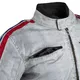 Pánska textilná bunda W-TEC 91 Cordura - 2.akosť - biela s červeným a modrým pruhom