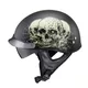 Moto prilba W-TEC Black Heart Rednut - Motorcycle/Matt Black - Skulls/Matt Black