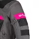 Dámska letná moto bunda W-TEC Monaca - Black Mesh-Pink
