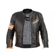 Kožená moto bunda W-TEC Brenerro - Black-Orange-White