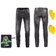 Pánské moto jeansy W-TEC Kancelor - 2. akosť - šedá - šedá