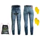 Pánske moto jeansy W-TEC Grandus EVO - 2. akosť - modrá - modrá