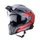 Moto prilba W-TEC V331 PR Graphic - Khaki-Grey