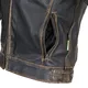 Kožená moto bunda W-TEC Mungelli - vintage hnedá