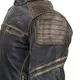 Kožená moto bunda W-TEC Mungelli - vintage hnedá