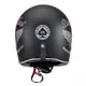 Moto prilba W-TEC Black Heart Retron s okuliarmi Dalhart - Angerwheel Silver