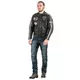 Pánska kožená moto bunda W-TEC Sheawen Black - 2.akosť - čierna