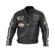 Pánska kožená moto bunda W-TEC Sheawen Black - 2.akosť - čierna