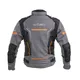 Pánska moto bunda W-TEC Brandon - čierno-šedo-oranžová