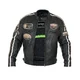 Pánska kožená moto bunda W-TEC Sheawen Black - čierna