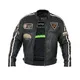 Pánska kožená moto bunda W-TEC Sheawen Black - 2.akosť - čierna
