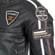 Pánska kožená moto bunda W-TEC Sheawen Black - 2.akosť - čierna