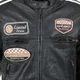 Pánska kožená moto bunda W-TEC Sheawen Black - čierna
