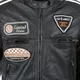 Pánska kožená moto bunda W-TEC Sheawen Black - 2.akosť - čierna