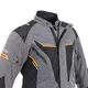 Pánska moto bunda W-TEC Brandon - čierno-šedo-oranžová