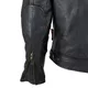 Pánska kožená moto bunda W-TEC Sheawen Black - 2.akosť - čierna