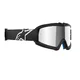 Detské motokrosové okuliare Alpinestars Vision Mirror Youth - Corp černá, zrcadlové stříbrné plexi - Corp černá, zrcadlové stříbrné plexi