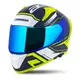 Moto prilba Cassida Aero Drome modrá/žltá fluo/svetlo modrá/biela