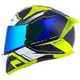 Moto prilba Cassida Aero Drome modrá/žltá fluo/svetlo modrá/biela