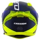 Moto prilba Cassida Aero Drome modrá/žltá fluo/svetlo modrá/biela
