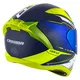 Moto prilba Cassida Aero Drome modrá/žltá fluo/svetlo modrá/biela