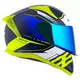 Moto prilba Cassida Aero Drome modrá/žltá fluo/svetlo modrá/biela