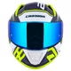 Moto prilba Cassida Aero Drome modrá/žltá fluo/svetlo modrá/biela