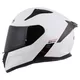 Moto prilba Cassida Aero Solid biela/čierna