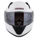 Moto prilba Cassida Aero Solid biela/čierna
