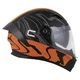 Moto prilba Cassida Orbit Multivers čierna matná/oranžová/šedá/biela