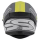 Moto prilba Cassida Orbit Multivers šedá matná/svetlo šedá/žltá fluo/čierna