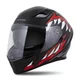 Moto prilba Cassida Orbit StriX červená/šedá/biela/čierna