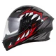 Moto prilba Cassida Orbit StriX červená/šedá/biela/čierna