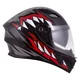 Moto prilba Cassida Orbit StriX červená/šedá/biela/čierna