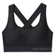 Dámska športová podprsenka Under Armour Mid Crossback - BLACK / BLACK / GRAPHITE