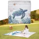 Pikniková deka inSPORTline Maritino 208x197 cm - korytnačka