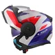 Výklopná moto prilba LS2 FF902 Scope II Duria White Blue Red