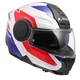 Výklopná moto prilba LS2 FF902 Scope II Duria White Blue Red