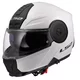 Výklopná moto prilba LS2 FF902 Scope II Solid Gloss White