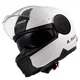 Výklopná moto prilba LS2 FF902 Scope II Solid Gloss White