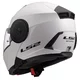 Výklopná moto prilba LS2 FF902 Scope II Solid Gloss White