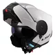 Výklopná moto prilba LS2 FF902 Scope II Solid Gloss White