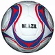Futbalová lopta - SPARTAN Brasil Cordlay veľ. 5 - modro-bielo-červená - modro-bielo-červená