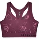 Dámska športová podprsenka Under Armour Mid Keyhole Print - Level Purple - Level Purple