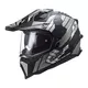 Enduro prilba LS2 MX701 Explorer Atlantis - Glossy Red White Blue - Matt Titanium