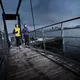 Dámska módna bunda Newline Imotion Ruffle Jacket - titan šedá