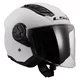 Moto prilba LS2 OF616 Airflow II Solid Gloss White
