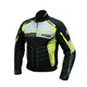 Pánska textilná moto bunda Spark Mizzen - čierna-fluo