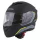 Moto prilba Cassida Compress 2.0 Refraction P/J - čierna matná/šedá/žltá fluo - čierna matná/šedá/žltá fluo