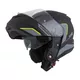 Moto prilba Cassida Compress 2.0 Refraction P/J - čierna matná/šedá/žltá fluo